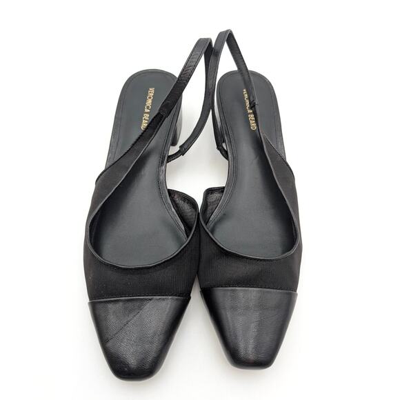 Veronica Beard Cecile Sling Mesh Slingback Pumps Women's Black Size US10M EU41 - Picture 9 of 12
